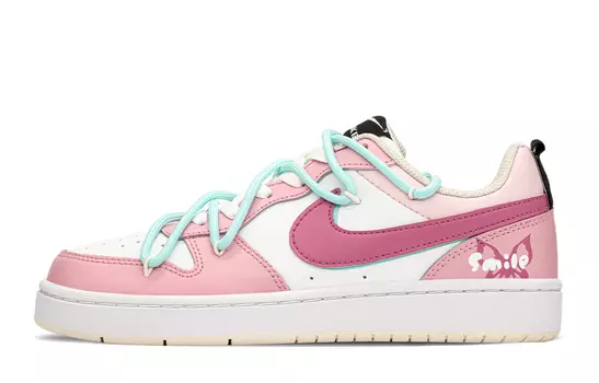 Женские кроссовки для скейтбординга Nike Court Borough Low, Ultra Blue/Fire Orchid