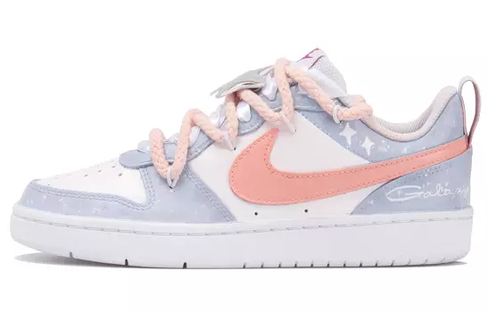 Женские кроссовки для скейтбординга Nike Court Borough Low, White Purple Powder