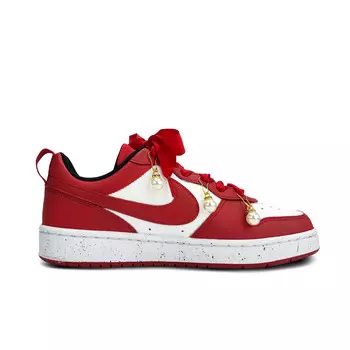 Женские кроссовки для скейтбординга Nike Court Borough Low, Red and White
