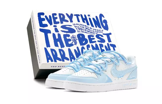 Женские кроссовки для скейтбординга Nike Court Borough, светло-синий