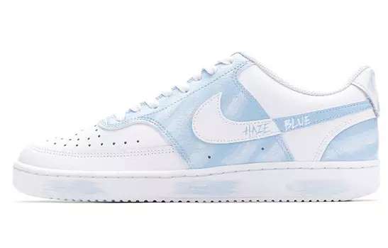 Кроссовки Nike Court Vision 1 Skateboard Shoes Women's Low-Top White Blue