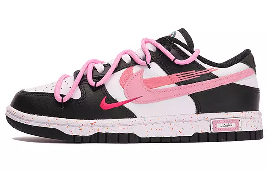 Женские кроссовки для скейтбординга Nike Dunk, Core Black / Cloud White / Team Shock Pink 2