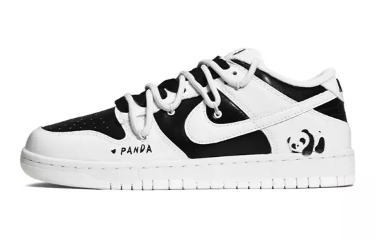 Кроссовки Nike Dunk Skateboard Shoes Women's Low-Top Black White