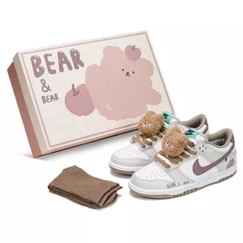 Женские кроссовки для скейтбординга Nike Dunk Low, цвет white coffee color