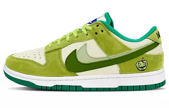 Женские кроссовки для скейтбординга Nike Dunk Low, флуоресцентный зеленый