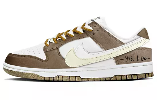 Женские кроссовки для скейтбординга Nike Dunk Low, светло-коричневый