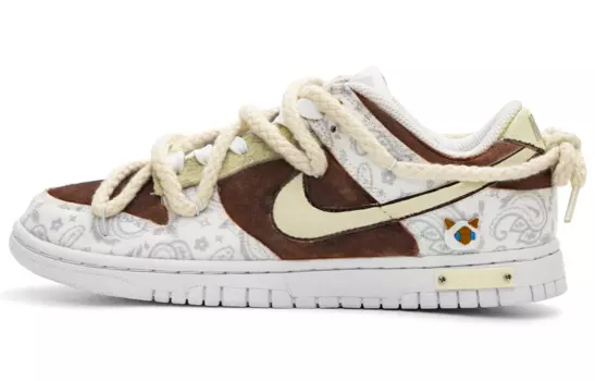 Женские кроссовки для скейтбординга Nike Dunk Low, светло-коричневый