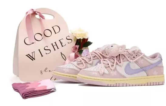 Женские кроссовки для скейтбординга Nike Dunk, Pulse Magenta/Pulse Mint/Purple Rush