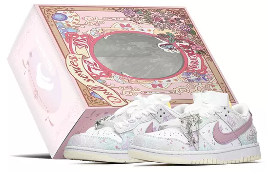 Женские кроссовки для скейтбординга Nike Dunk, Pulse Magenta/Pulse Mint/Purple Rush