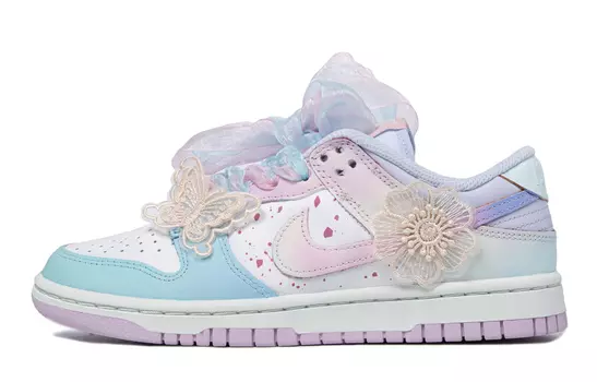 Женские кроссовки для скейтбординга Nike Dunk, Ultra Blue/Fire Orchid дубль