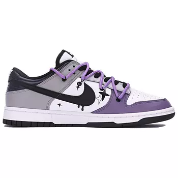 Женские кроссовки для скейтбординга Nike Dunk, White/Bright Concord/True Red/Black