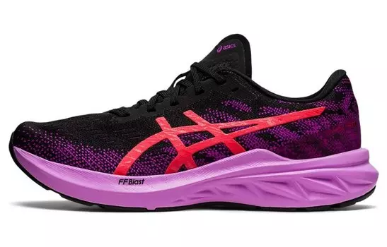 Женские кроссовки DynaBlast 3 «Черный, фиолетовый, красный, аварийный» Asics