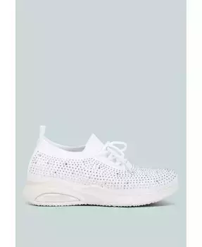 Женские кроссовки elizha с декоративными шипами и шнуровкой London Rag, белый