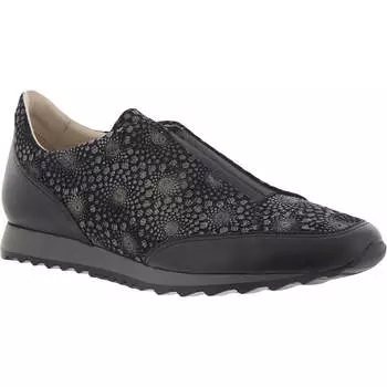 Женские кроссовки Folco с квадратным носком Lifestyle Slip-On Amalfi by Rangoni, черный/серый