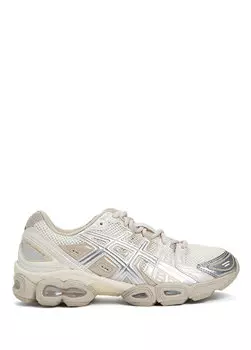 Женские кроссовки gel nimbus 9 бежевые Asics