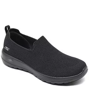 Женские кроссовки GO Walk 5 - Joy - слипоны для ходьбы широкой ширины от Finish Line Skechers, черный