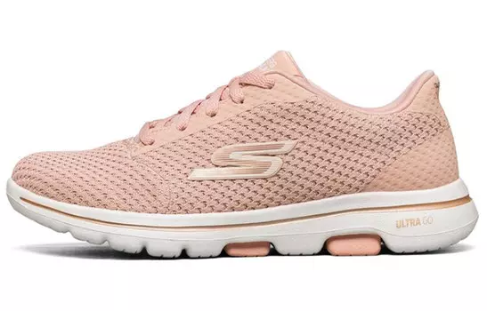 Женские кроссовки Go Walk 5 Lifestyle с низким верхом цвета мел белый Skechers