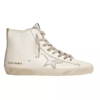 Женские кроссовки Golden Goose Francy Silver Star and Heel tab