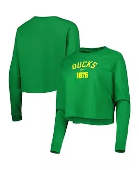 Женские кроссовки green oregon ducks est. укороченная футболка с длинным рукавом Nike, зеленый