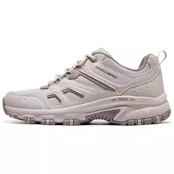 Женские кроссовки Hillcrest Hiking Shoes с низким верхом, серо-коричневые Skechers