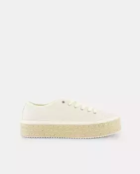 Женские кроссовки из джута и люрекса Green Coast, бежевый