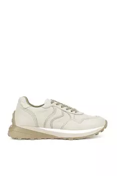 Женские кроссовки из натуральной кожи 1311000 5249 Бежевый Ziya Ayakkab