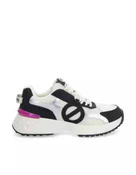 Женские кроссовки из сетки и замши No Name, черный