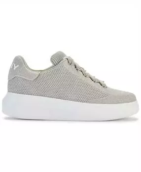 Женские кроссовки Jewel Knit Lace Up Sneaker в цвете Stone Grey/Silver DKNY