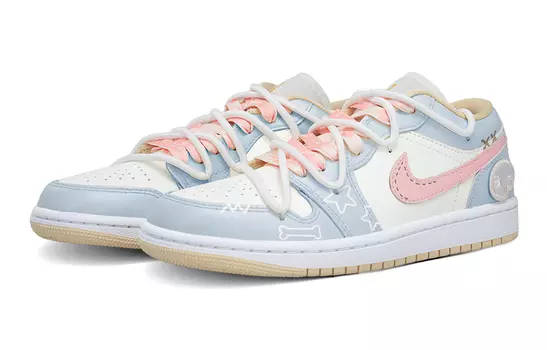 Женские кроссовки Jordan Air Jordan 1 для скейтбординга, Pink/Blue