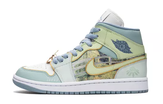 Женские кроссовки Jordan Air Jordan 1 для скейтбординга, Light Green