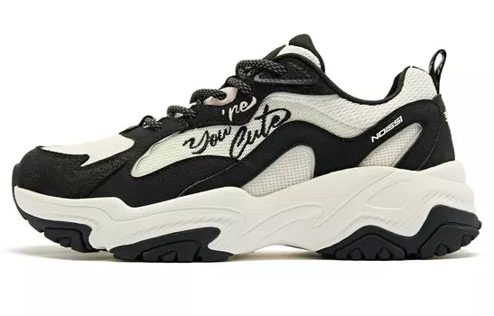 Женские кроссовки Koi Lifestyle с низким верхом, черный/цвет слоновой кости Qiaodan