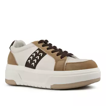 Женские кроссовки коричневые на платформе Tendenz