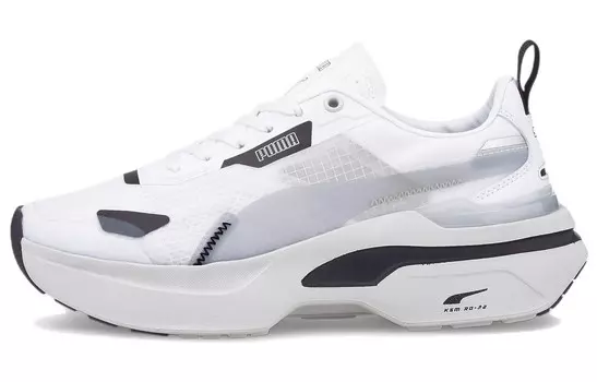 Женские кроссовки Kosmo Rider Lifestyle с низким верхом, белые/серые/черные Puma