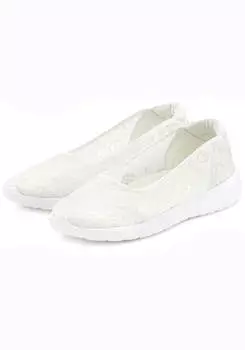 Женские кроссовки LASCANA Slip On Lace, белый