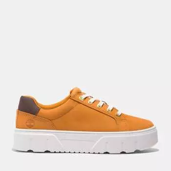 Женские кроссовки Laurel Court Low на шнуровке Timberland, цвет wheat nubuck