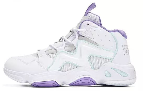 Женские кроссовки Lifestyle High-Top белого/фиолетового цвета 361°