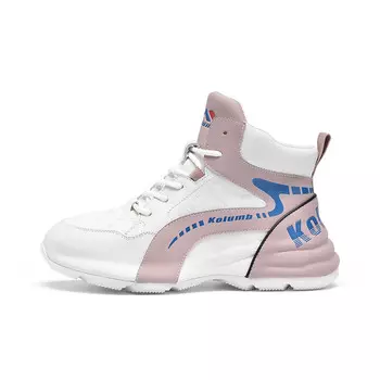 Женские кроссовки Lifestyle High-Top белого/розового цвета Kolumb, белый/розовый