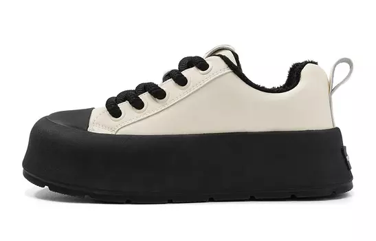 Женские кроссовки Lifestyle Low-Top бежевого/черного цвета Eblan