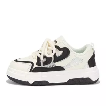 Женские кроссовки Lifestyle Low-Top бежевого/черного цвета Yobn