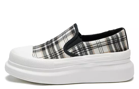 Женские кроссовки Lifestyle Low-Top коричневого/черного цвета Joy&Mario