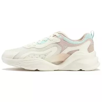 Женские кроссовки Lifestyle с низким верхом, белый/розовый 361°