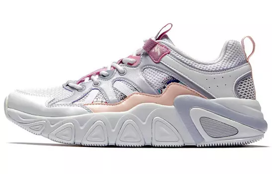 Женские кроссовки Lifestyle с низким верхом, белый/фиолетовый 361°