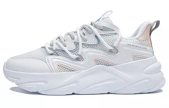 Женские кроссовки Lifestyle с низким верхом, белый/розовый 361°