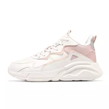 Женские кроссовки Lifestyle с низким верхом, белый/розовый 361°