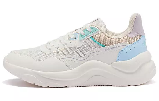 Женские кроссовки Lifestyle с низким верхом, белый/синий/розовый 361°