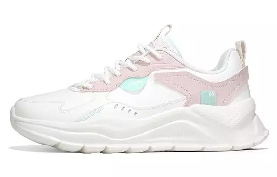 Женские кроссовки Lifestyle с низким верхом, белый/розовый 361°