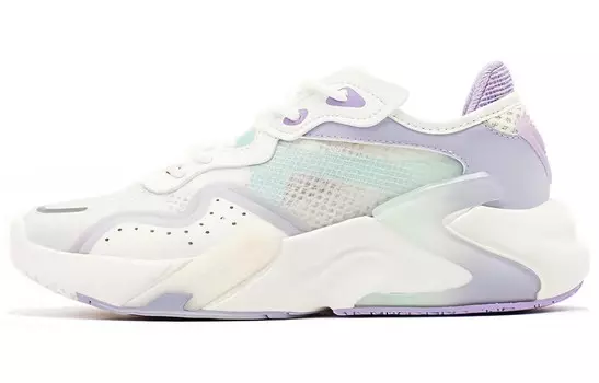 Женские кроссовки Lifestyle с низким верхом, белый/фиолетовый 361°