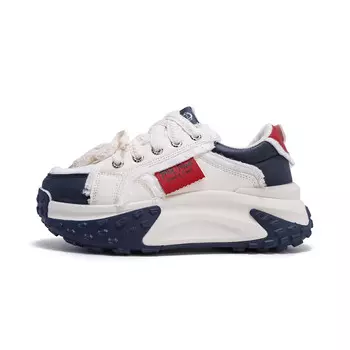 Женские кроссовки Lifestyle с низким верхом бежевого/синего цвета Paul Frank