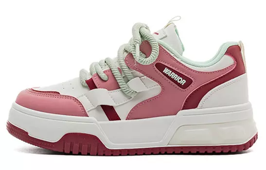 Женские кроссовки Lifestyle с низким верхом бежевого/красного цвета Warrior