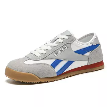 Женские кроссовки Lifestyle с низким верхом бежевого/синего цвета Shouba